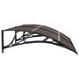 Voir la diapositive 4 : VIDAXL Auvent de porte Noir 150x75 cm Polycarbonate