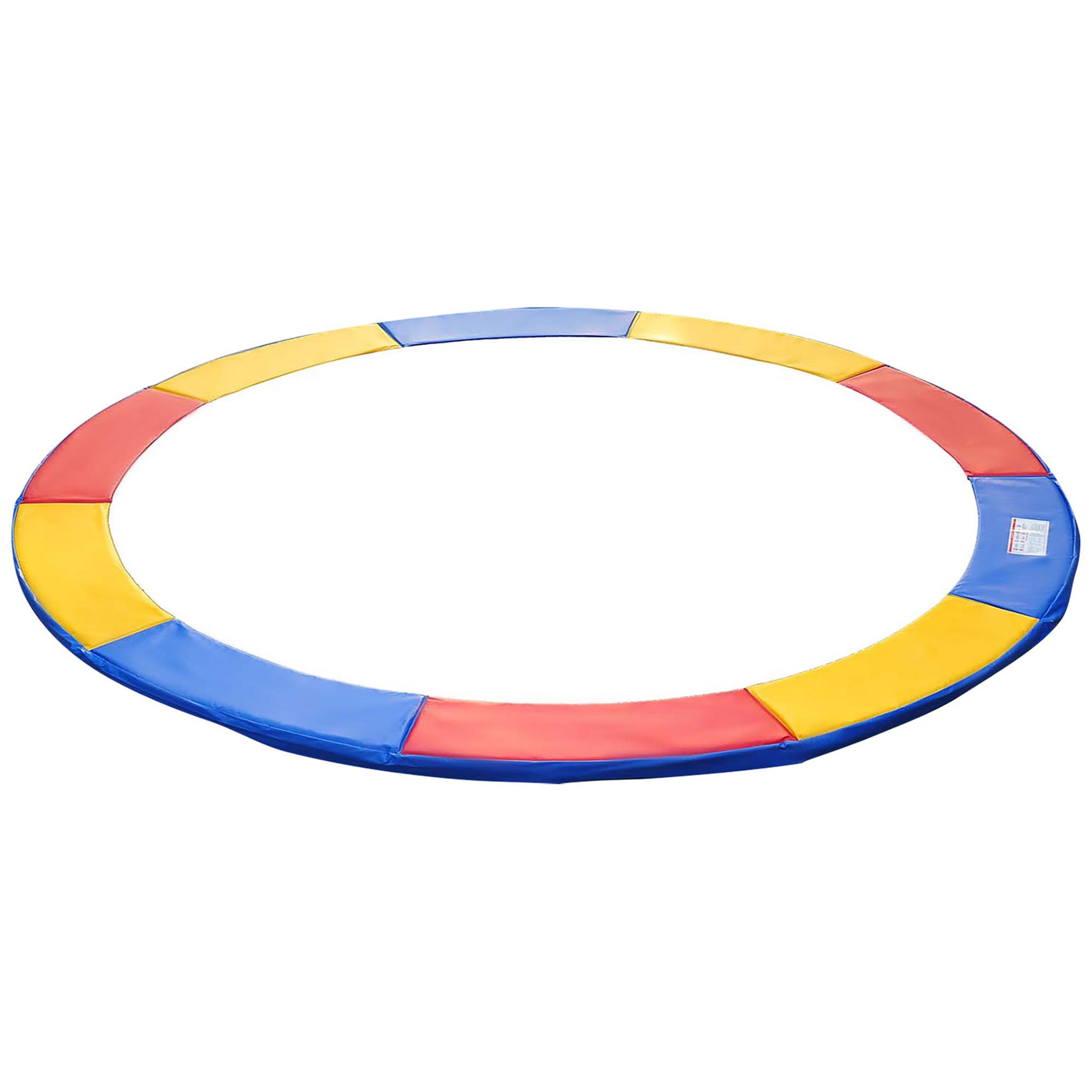 HOMCOM Couvre-ressort trampoline Ø 244 cm PVC PE haute densité rembourrage 15 mm multicolore
