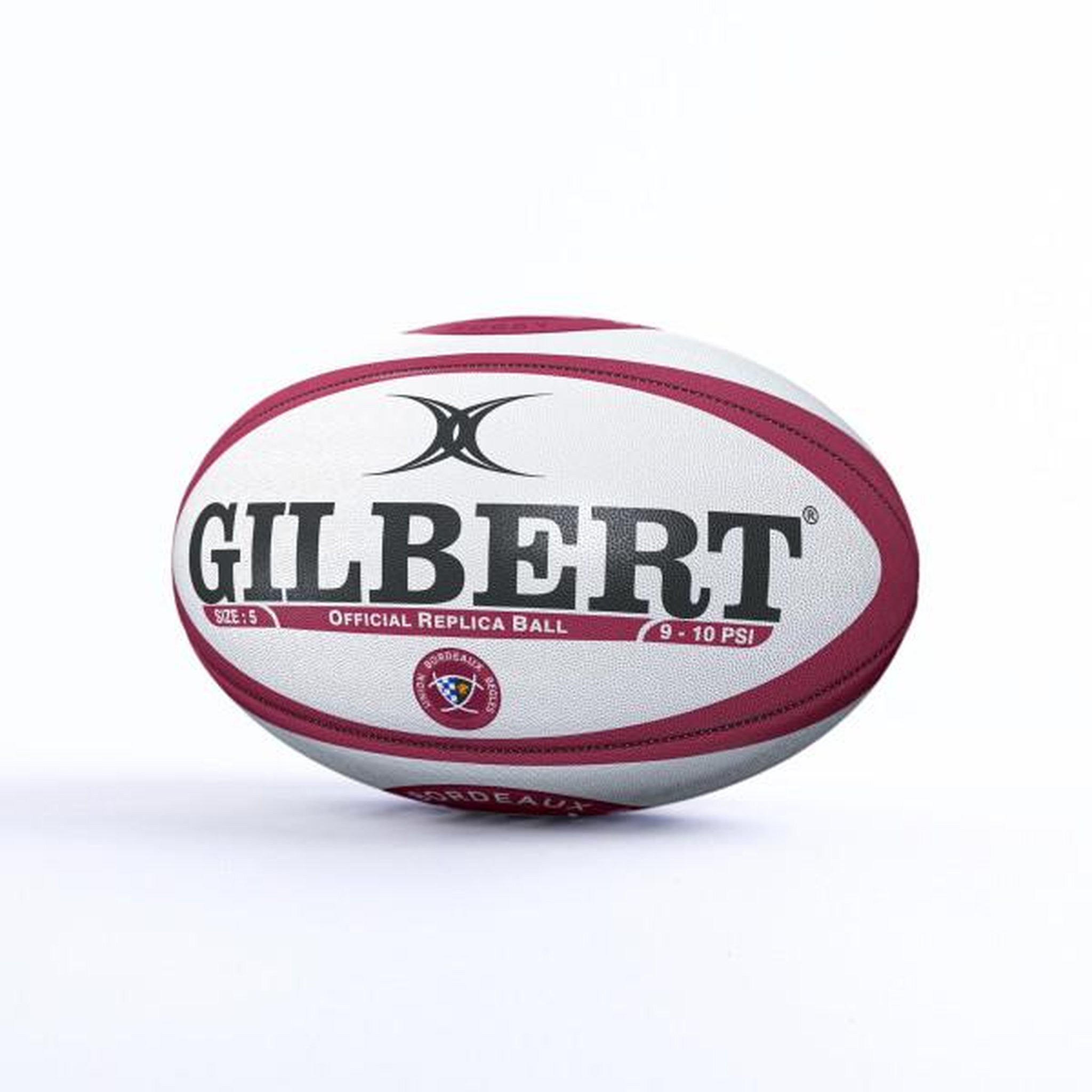 Voir la diapositive 3 : GILBERT Ballon de rugby - bordeaux ubb - replica - gilbert - taille 5