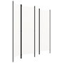 Voir la diapositive 2 : VIDAXL Cloison de separation 4 panneaux Blanc 200x180 cm