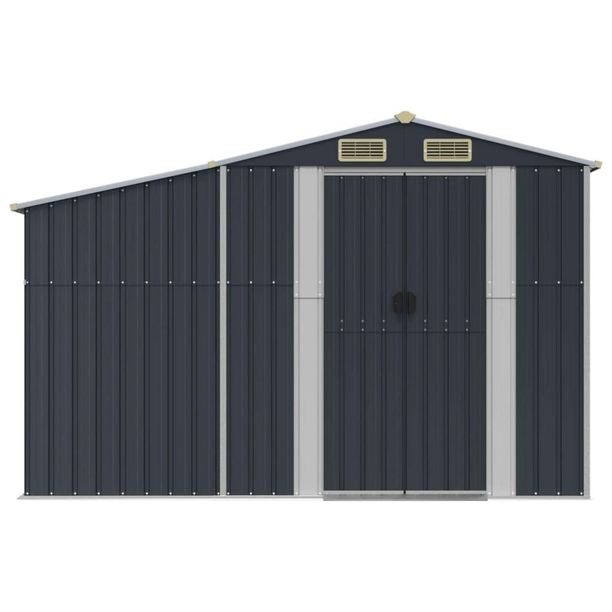 VIDAXL Abri de jardin anthracite 277x279x179 cm acier galvanise