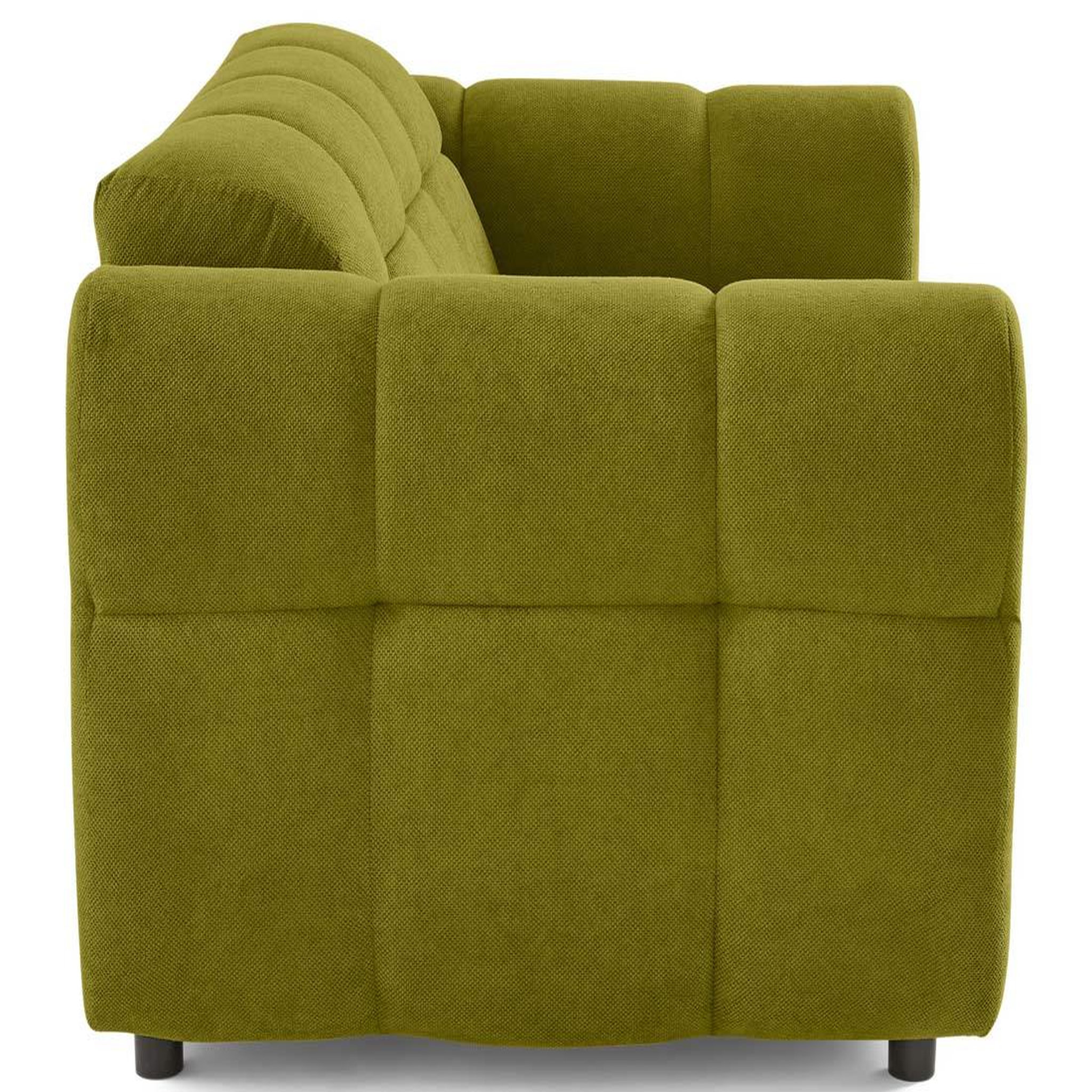 Voir la diapositive 4 : BEST MOBILIER Ray - canapé droit 2 places en tissu texturé