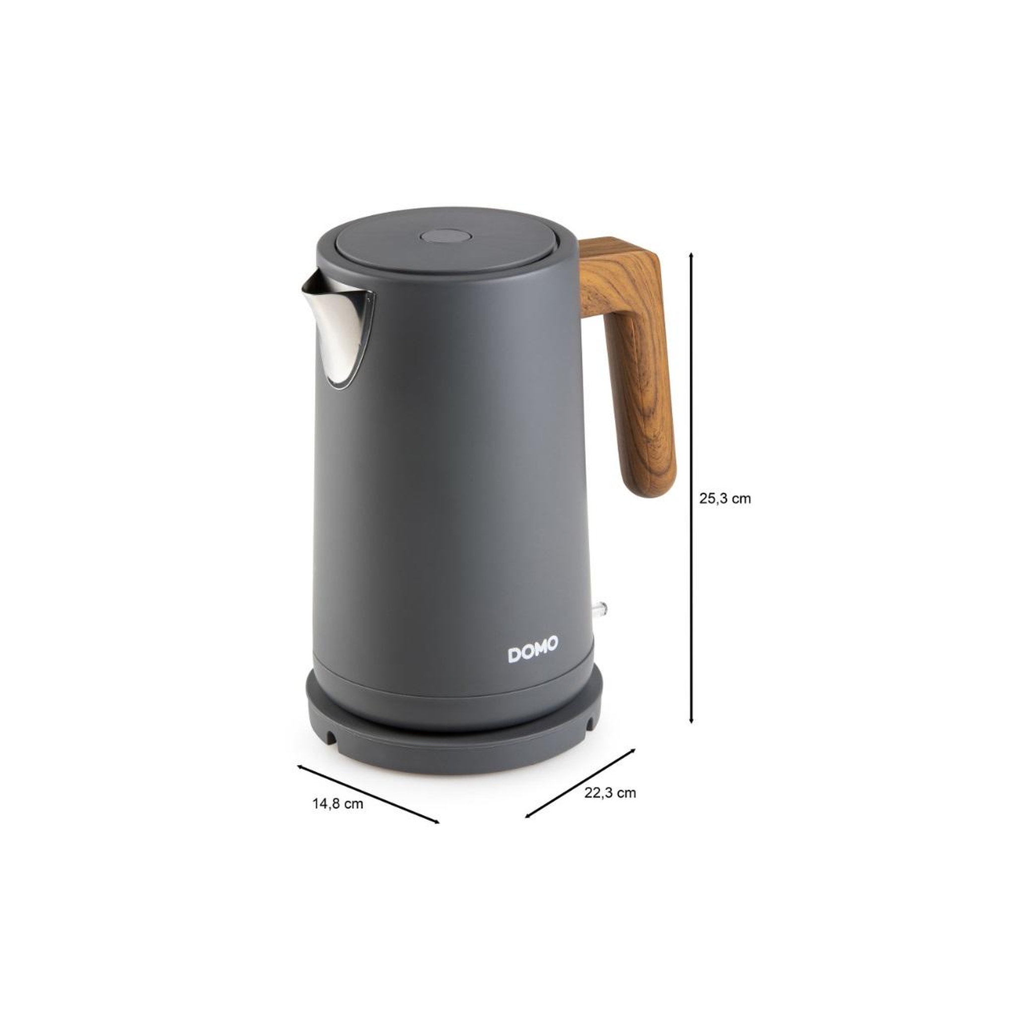 Voir la diapositive 5 : Domo Bouilloire sans fil 1.7l 2200w - do9268wk