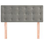 Voir la diapositive 3 : VIDAXL Tete de lit Gris clair 80x5x78/88 cm Velours