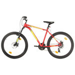 VIDAXL Vélo de montagne 21 vitesses Roues de 27,5 pouces 42 cm Rouge