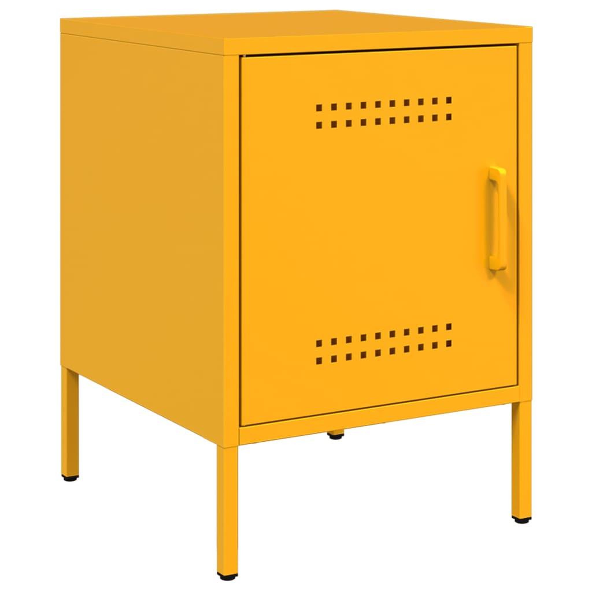 Voir la diapositive 5 : VIDAXL Tables de chevet 2 pcs jaune moutarde 36x39x50,5 cm acier