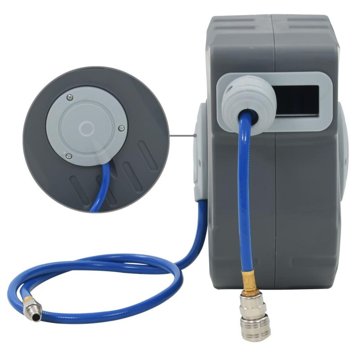 VIDAXL Enrouleur automatique de tuyau d'air 1/4  12 m