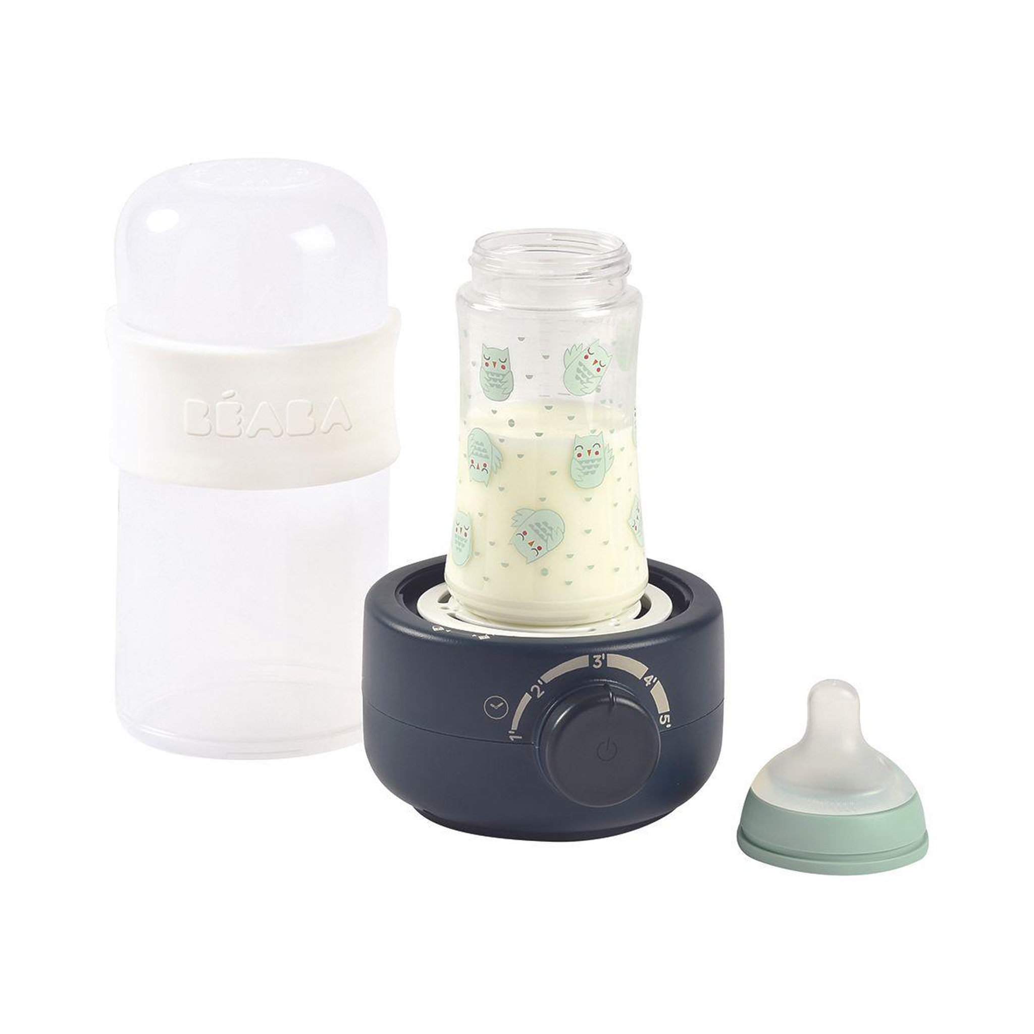 Voir la diapositive 2 : BEABA Chauffe biberon baby milk second ultra fast bottle warne