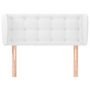 Voir la diapositive 3 : VIDAXL Tete de lit avec oreilles Blanc 103x23x78/88 cm Similicuir