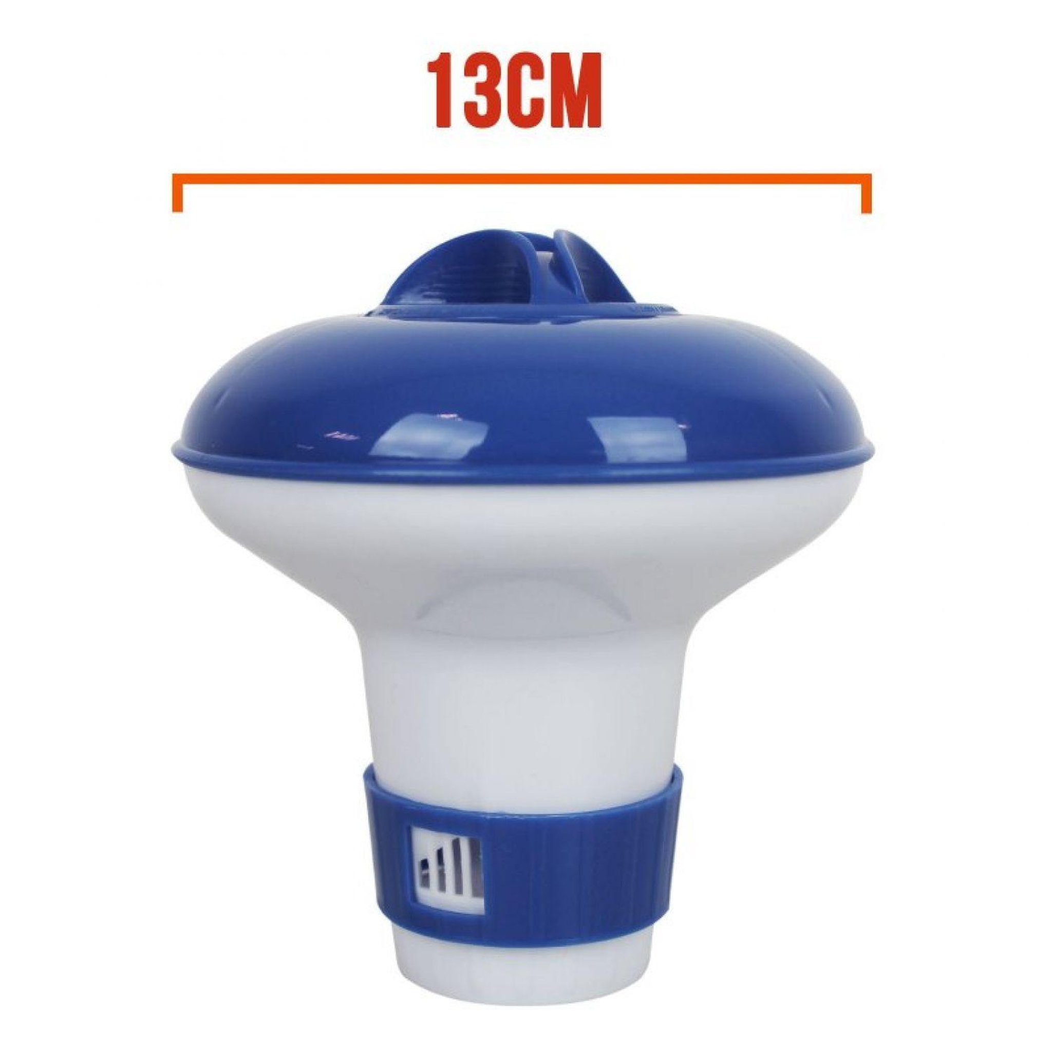 Voir la diapositive 2 : LINXOR Diffuseur de chlore et de brome flottant réglable - 13, 17.5 ou 22 cm