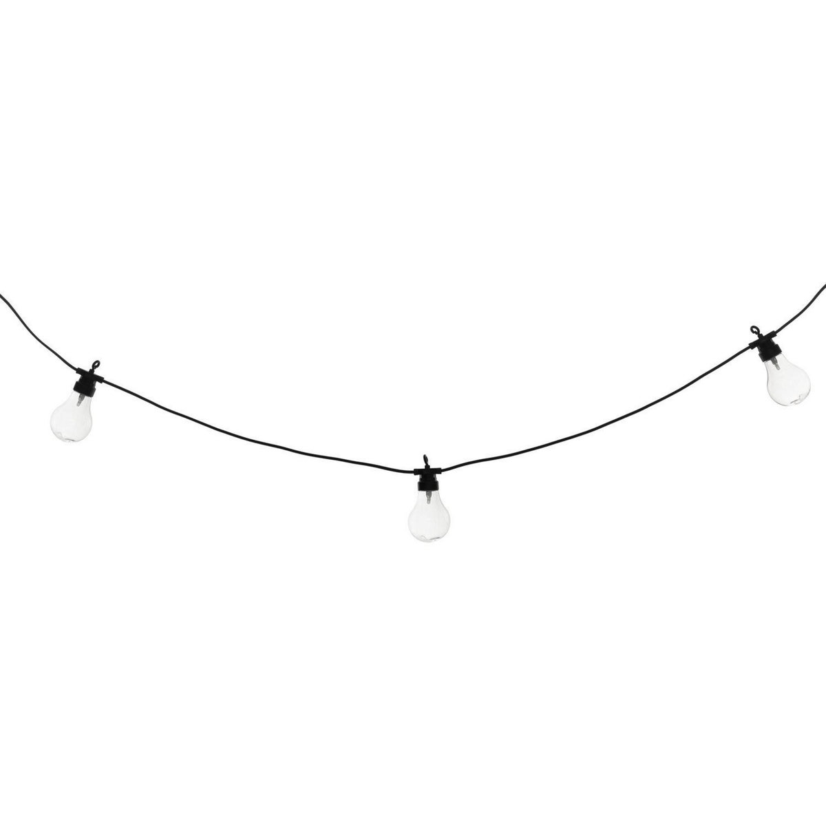 ATMOSPHERA Guirlande solaire 10 LED - Noir