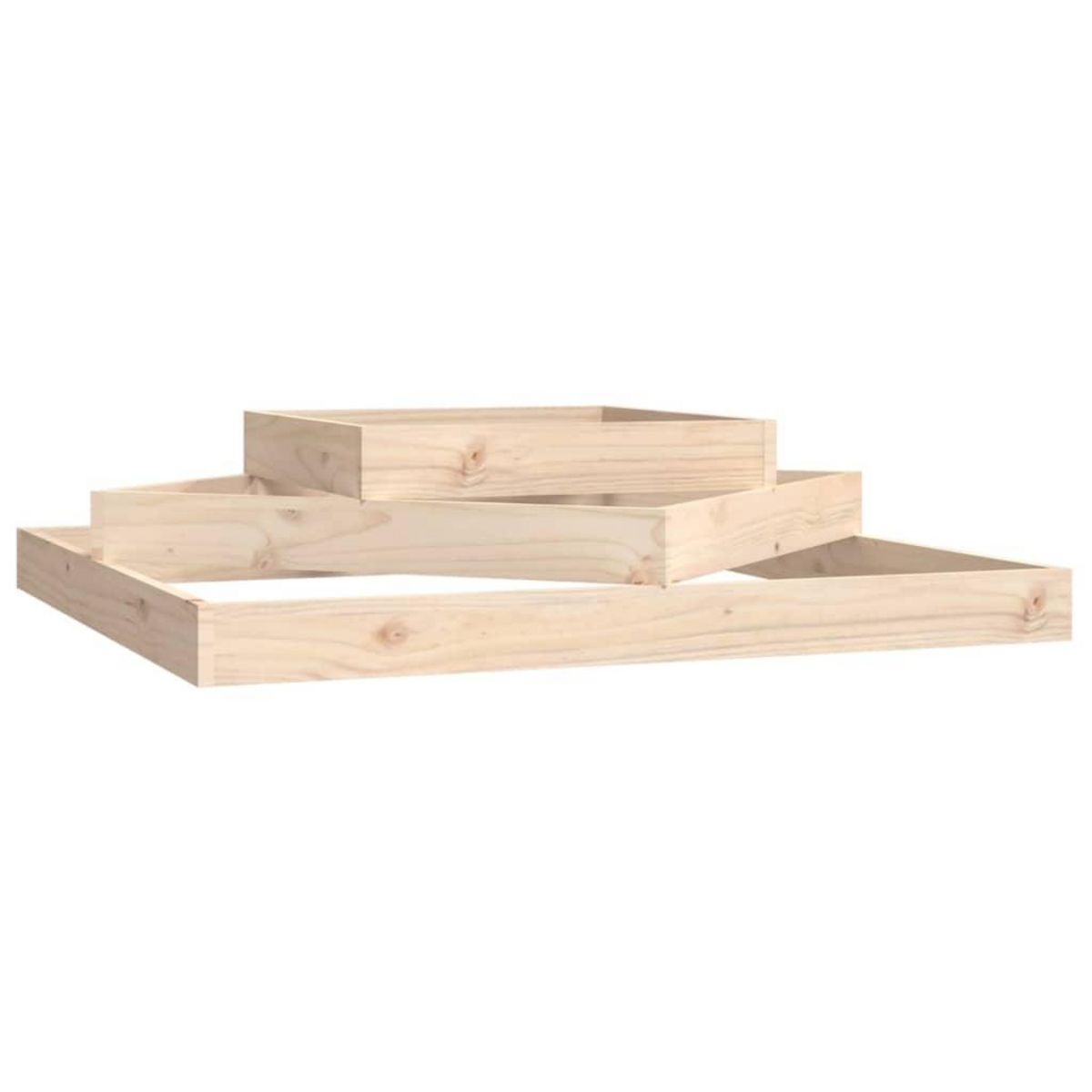 VIDAXL Jardiniere 112x112x27 cm Bois massif de pin