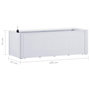Voir la diapositive 6 : VIDAXL Lit sureleve de jardin et systeme d'arrosage Blanc 100x43x33 cm