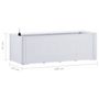 Voir la diapositive 6 : VIDAXL Lit sureleve de jardin et systeme d'arrosage Blanc 100x43x33 cm
