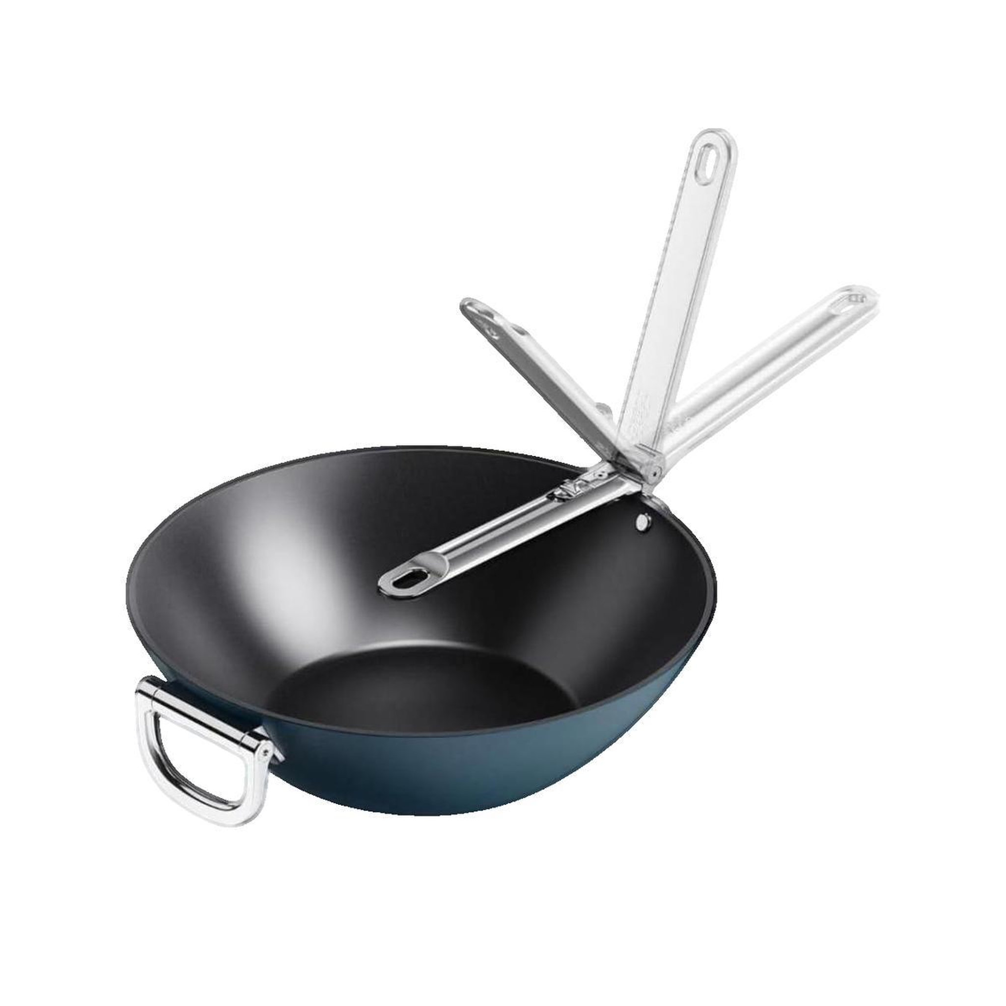 Voir la diapositive 2 : Joseph Joseph Wok Joseph Joseph antiadhérent avec manche pliable