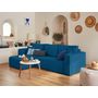 Voir la diapositive 2 : BEST MOBILIER Topaze - canapé d'angle réversible - 4 places - convertible avec coffre - en velours côtelé