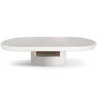 Voir la diapositive 1 : Paris Prix Table Basse Ovale Avec Tiroirs  Donna  120cm Blanc