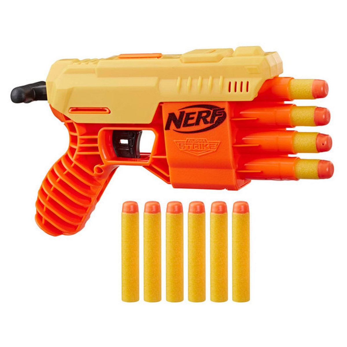 HASBRO Pistolet Nerf Alpha Strike Fang QS-4 + 10 fléchettes