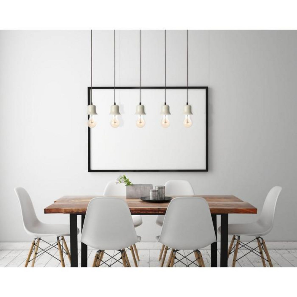 Paris Prix Lampe Suspension en Marbre  Musica I  9cm Blanc