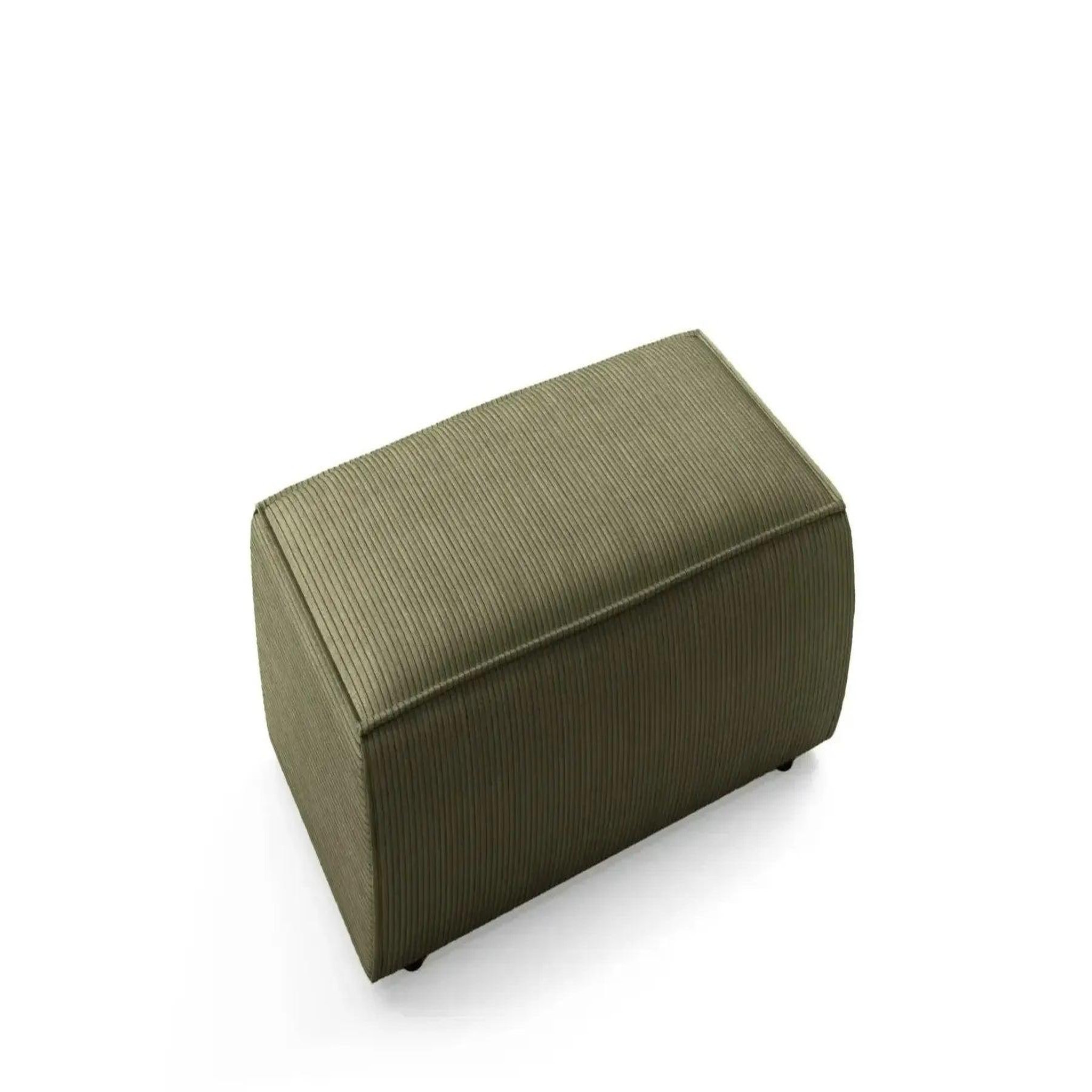 Voir la diapositive 5 : CASANOVA PARIS Jade - pouf velours côtelé