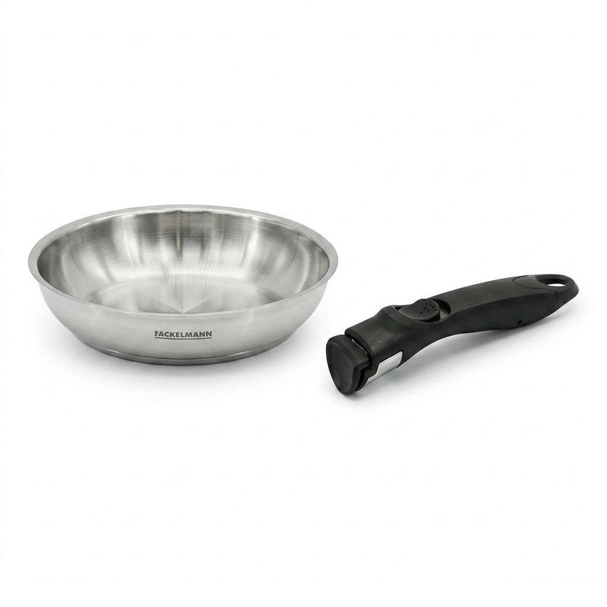 Fackelmann Poêle de cuisson 20 cm en inox et manche amovible fackelmann inogrip avec accessoires