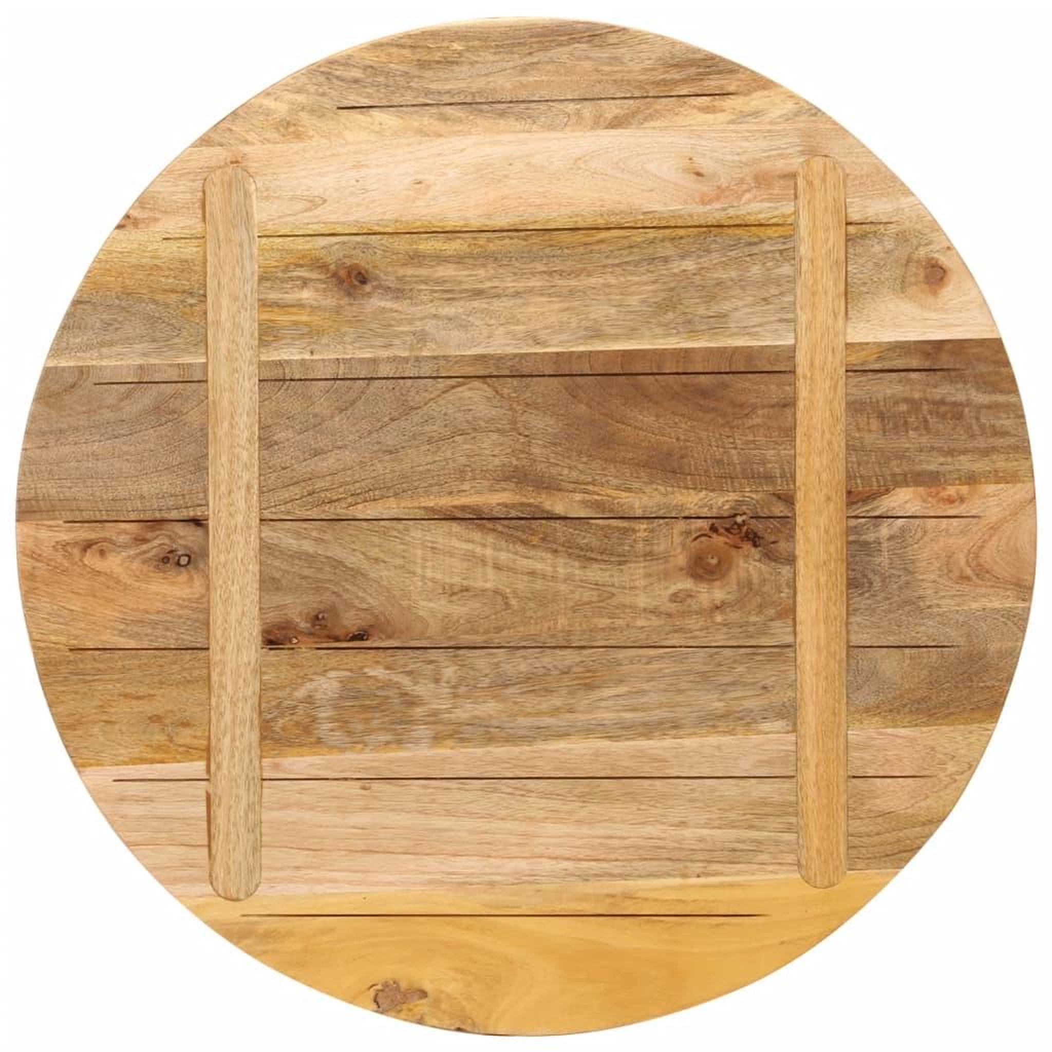 Voir la diapositive 5 : VIDAXL Dessus de table Ø 70x1,5 cm rond bois massif de manguier brut