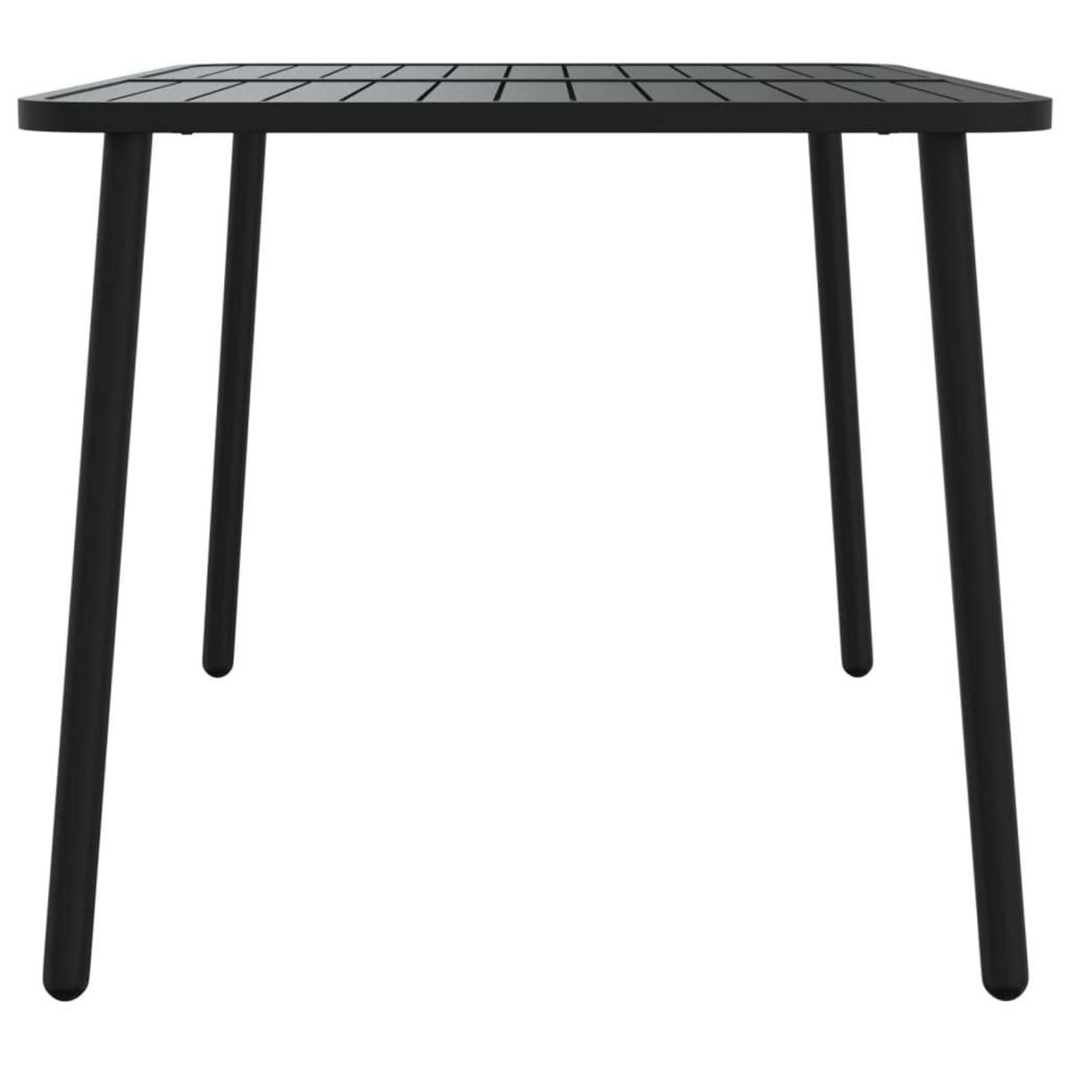 VIDAXL Table de jardin anthracite 110x80x71 cm acier