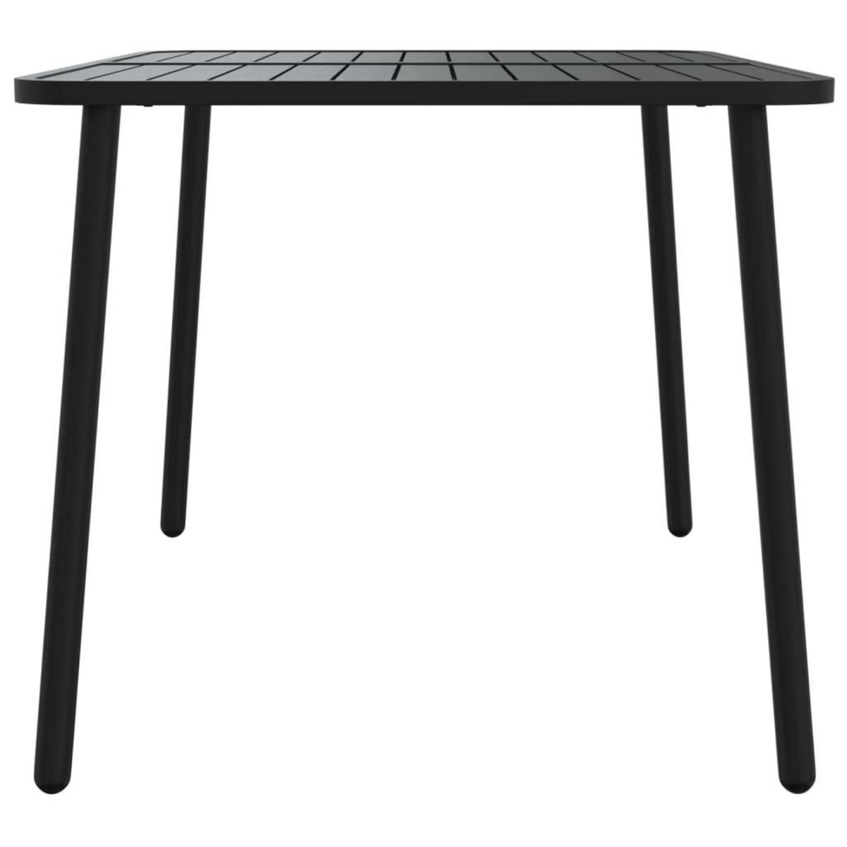 VIDAXL Table de jardin anthracite 110x80x71 cm acier