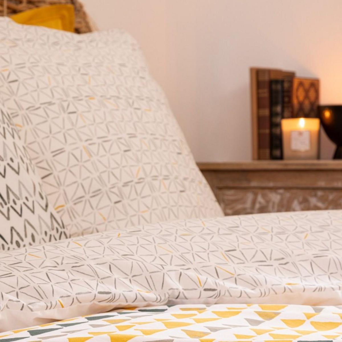 ATMOSPHERA Housse de couette 260x240 + 2 taies coton AQUAR