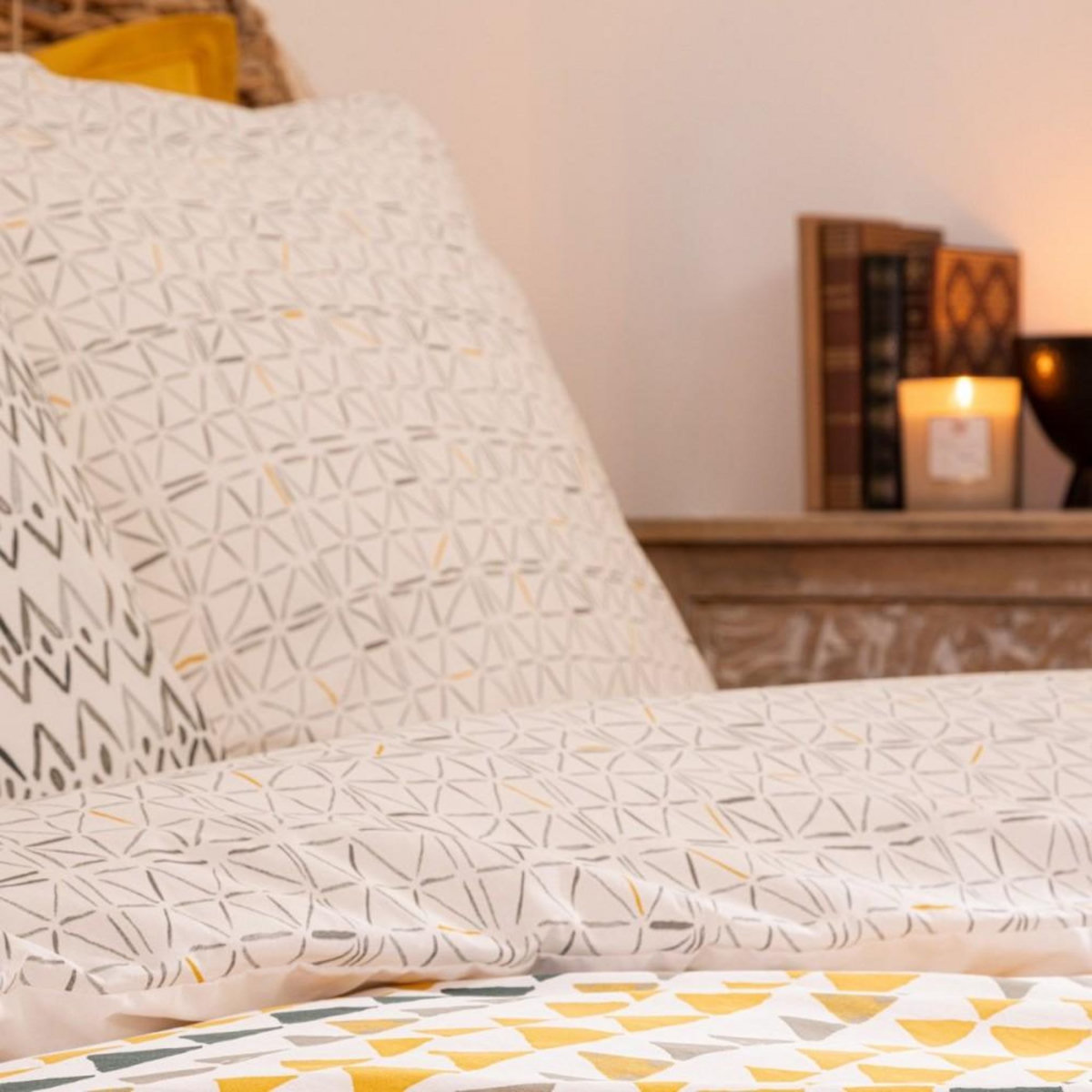 ATMOSPHERA Housse de couette 260x240 + 2 taies coton AQUAR