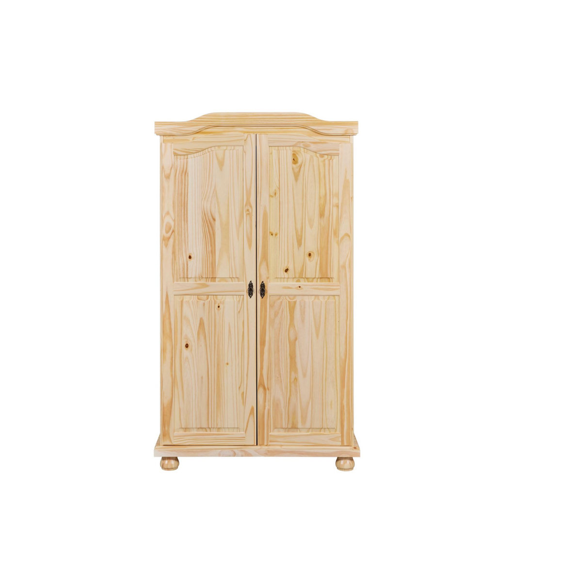 Armoire rustique en pin massif 2 portes  L104cm BASTIAN