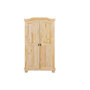 Voir la diapositive 3 : Armoire rustique en pin massif 2 portes  L104cm BASTIAN