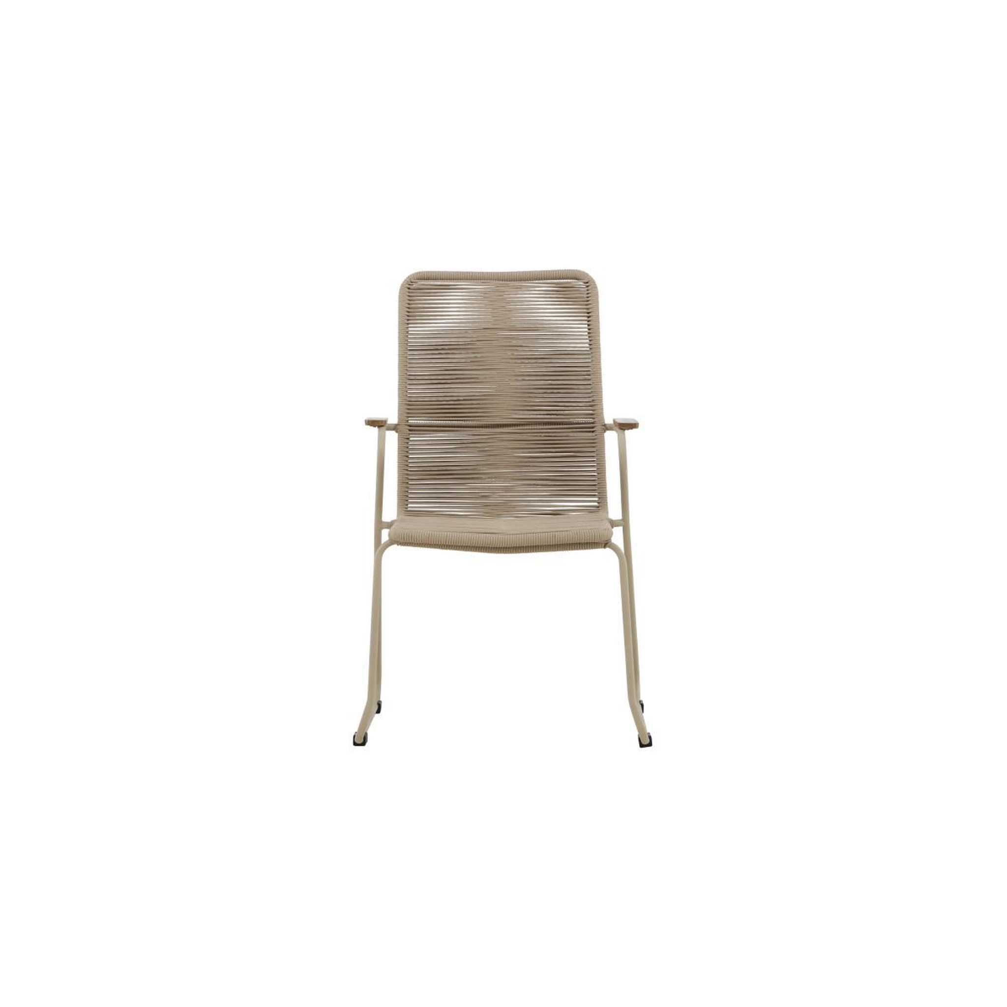 Voir la diapositive 2 : Paris Prix Chaise de jardin empilable  bois  93cm beige