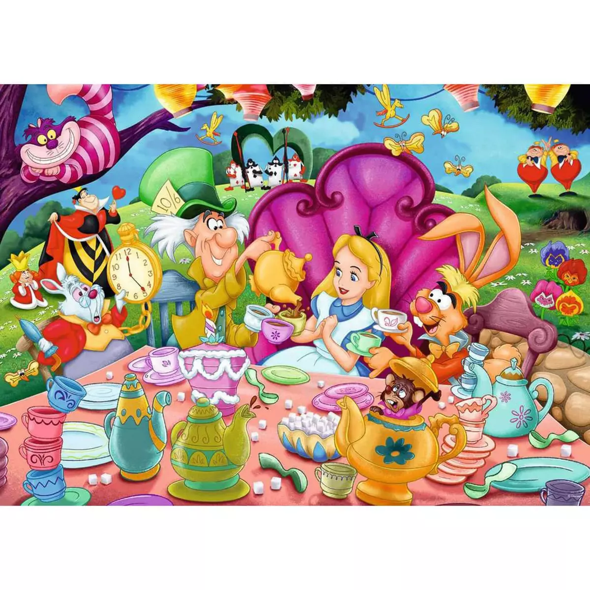 RAVENSBURGER Puzzle 1000 pièces : Collection Disney : Alice au pays des merveilles