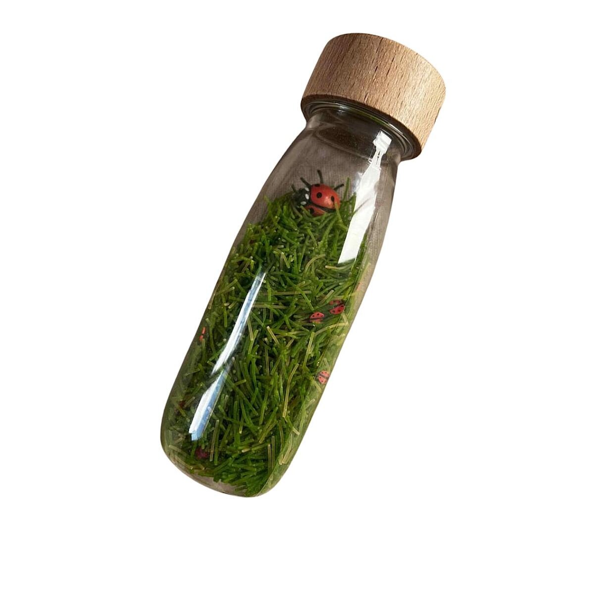 PETIT BOUM Jeux d'éveil développe les sens bouteille sensorielle - Coccinnelle