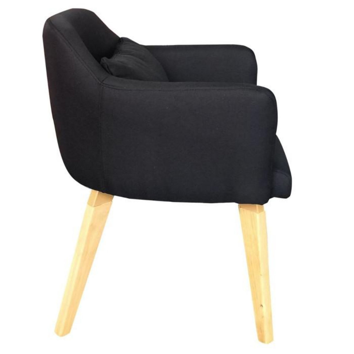 Paris Prix Lot de 20 Fauteuils en Tissu  Delante  67cm Noir