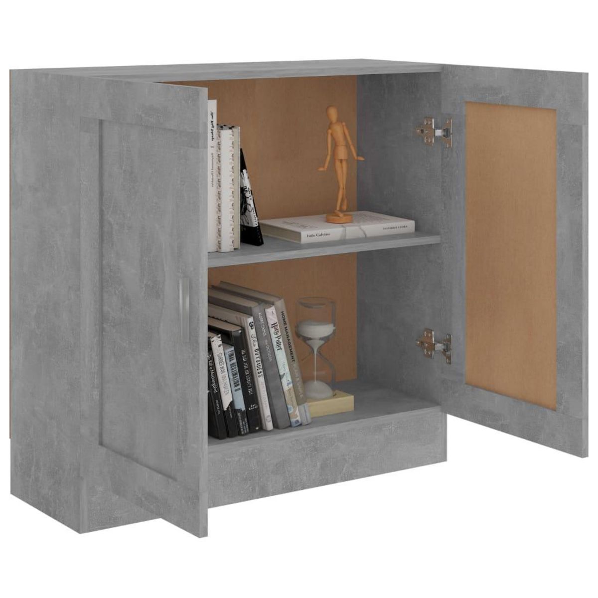 VIDAXL Bibliotheque Gris beton 82,5x30,5x80 cm Bois d'ingenierie