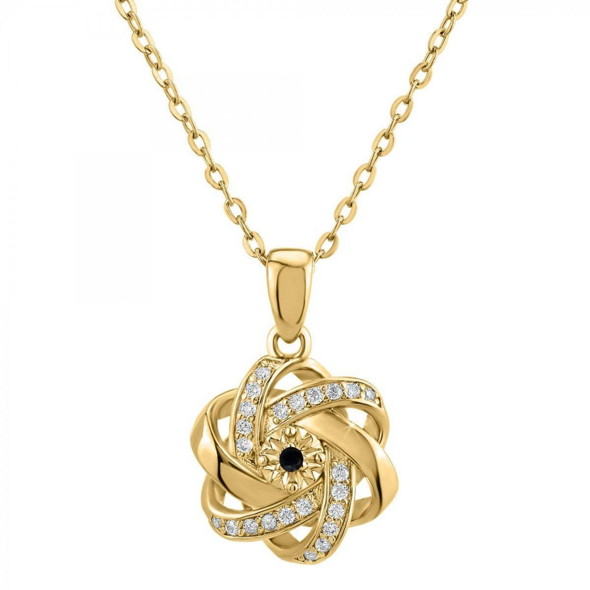 SC BOHEME Collier par SC Bohème orné d'un véritable diamant noir