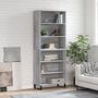 Voir la diapositive 1 : VIDAXL Buffet sonoma gris 69,5x32,5x180 cm bois d'ingenierie