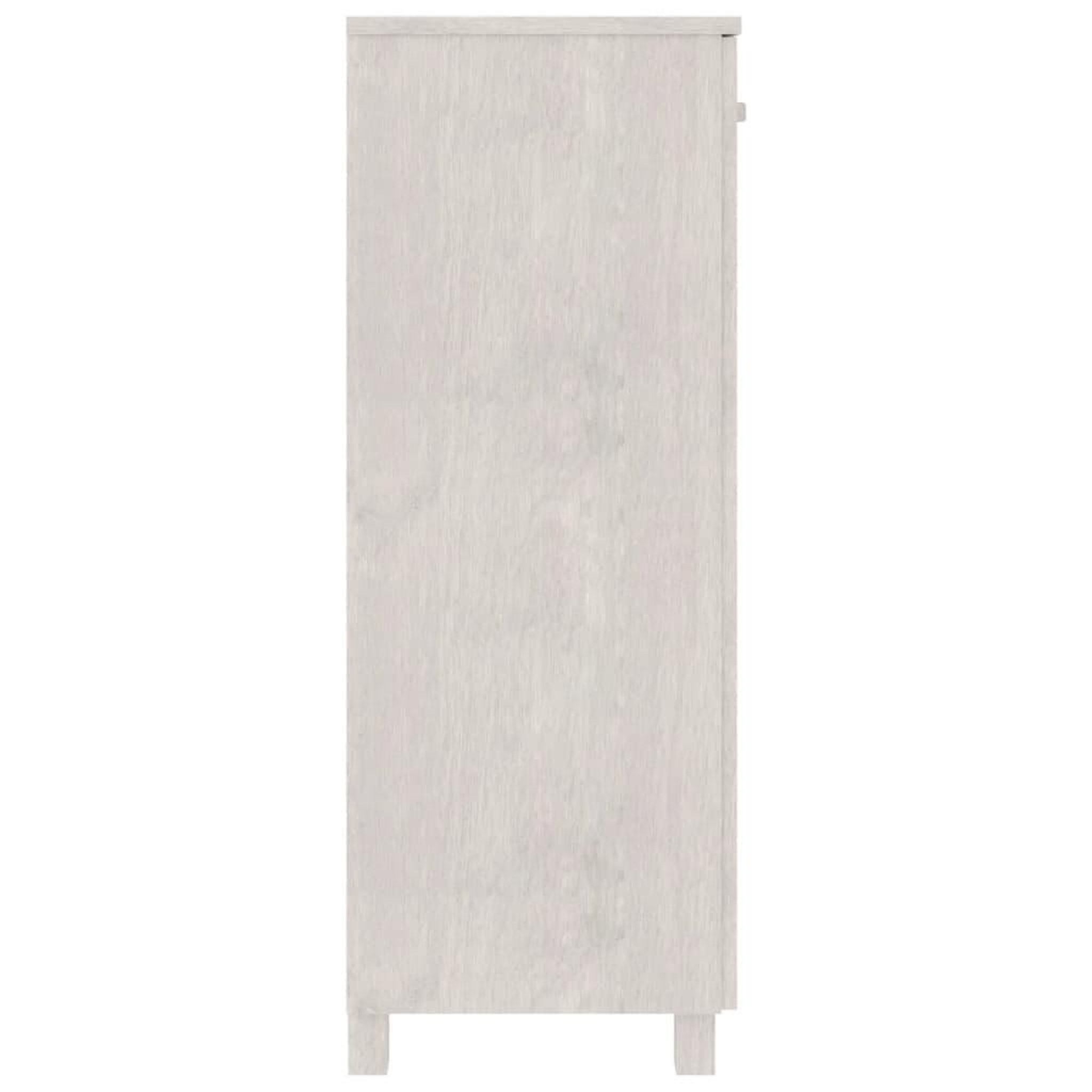 Voir la diapositive 4 : VIDAXL Armoire a chaussures HAMAR Blanc 85x40x108 cm Bois de pin