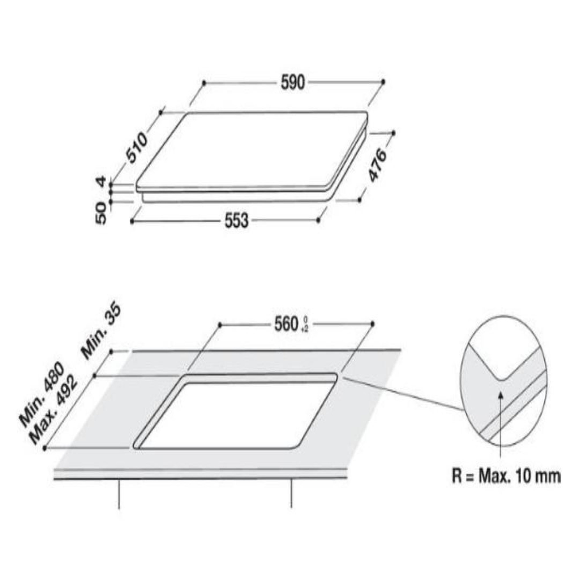 Voir la diapositive 4 : Whirlpool Table de cuisson induction 60cm 3 feux 7200w noir - wbb3760bf