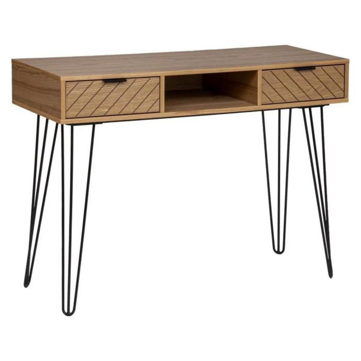 ATMOSPHERA Console 2 Tiroirs Design  Naomi  110cm Beige