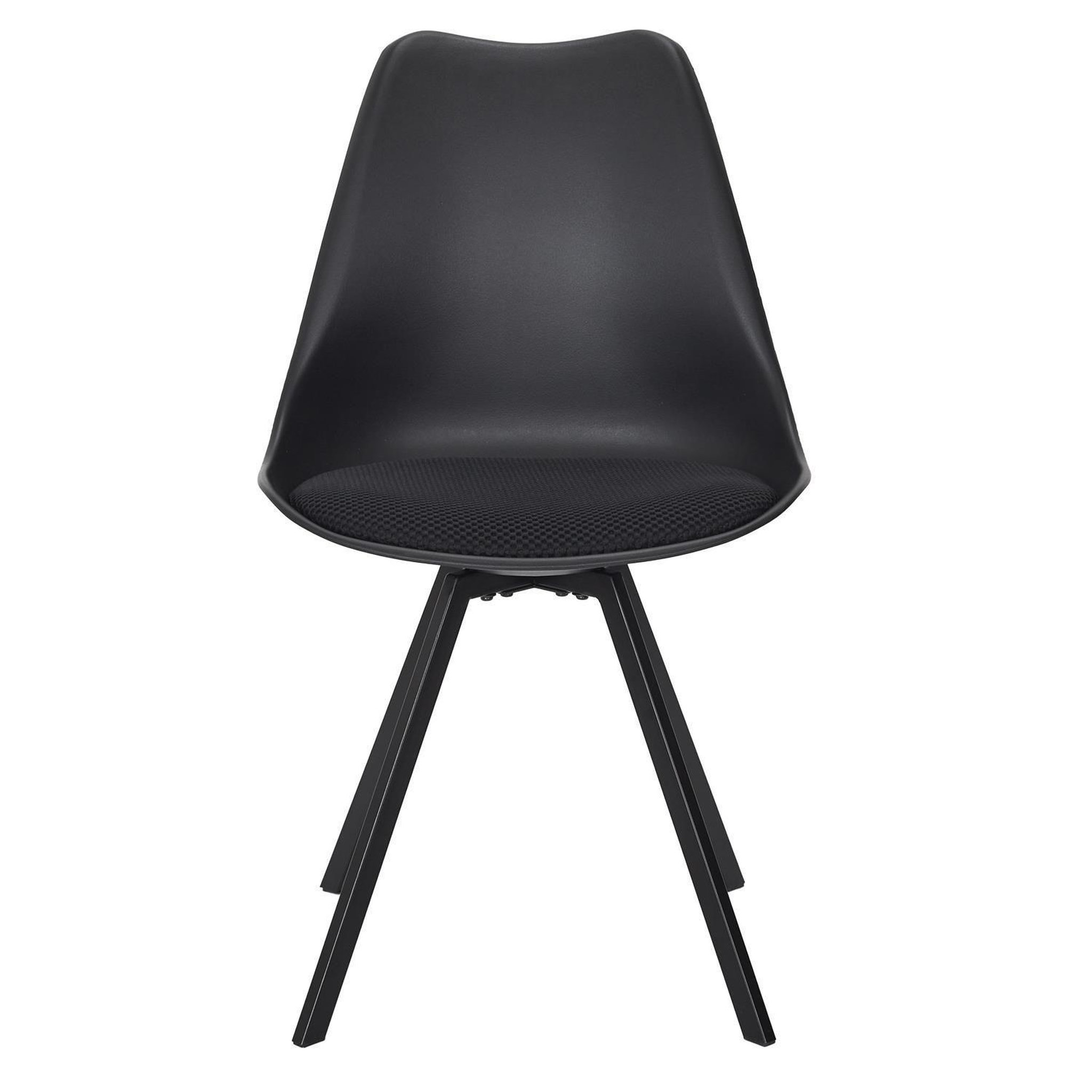 Voir la diapositive 3 : TOILINUX Lot de 4 chaises avec coussin ATOME