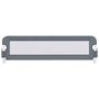 Voir la diapositive 3 : VIDAXL Barriere de securite de lit d'enfant Gris 120x42 cm Polyester
