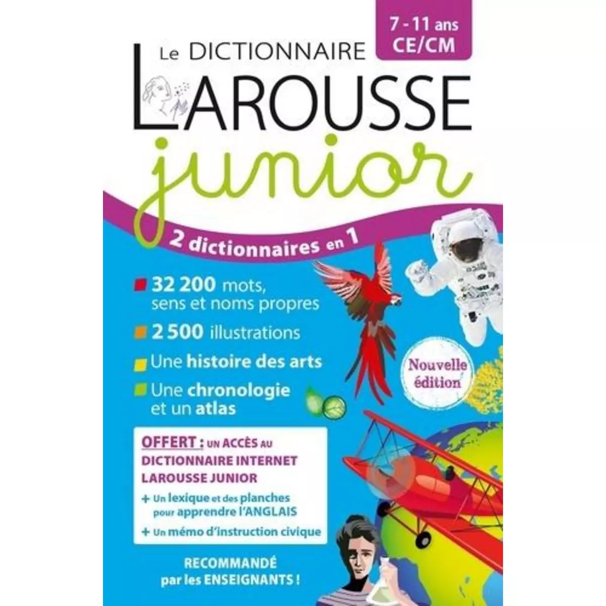  LE DICTIONNAIRE LAROUSSE JUNIOR CE/CM. EDITION 2024, Larousse