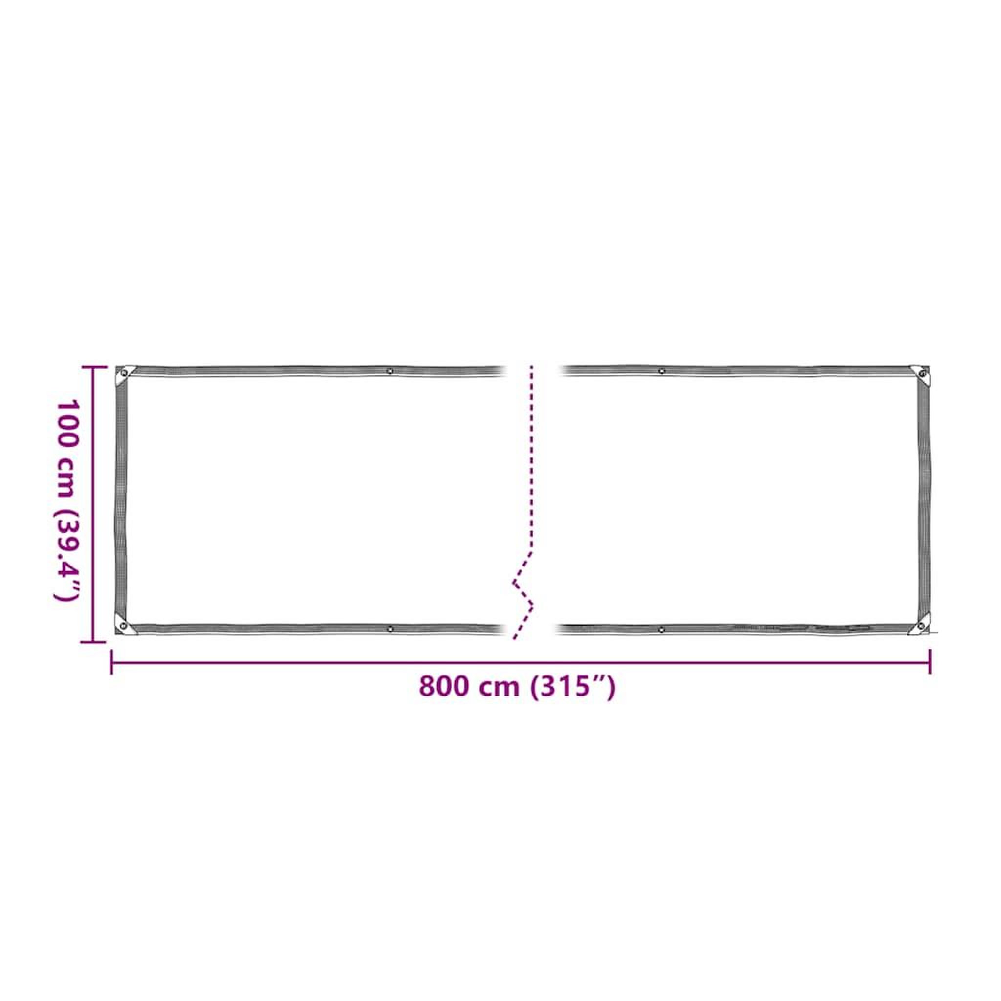 Voir la diapositive 6 : VIDAXL Housse de protection plantes avec œillets 1x8 m polyethylene