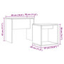 Voir la diapositive 6 : VIDAXL Tables basses gigognes 2 pcs vieux bois bois d'ingenierie