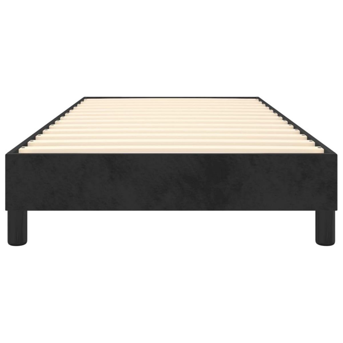 VIDAXL Cadre de lit sans matelas noir 80x200 cm velours