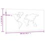 Voir la diapositive 6 : VIDAXL Decoration murale jardin 105x55 cm design de carte du monde