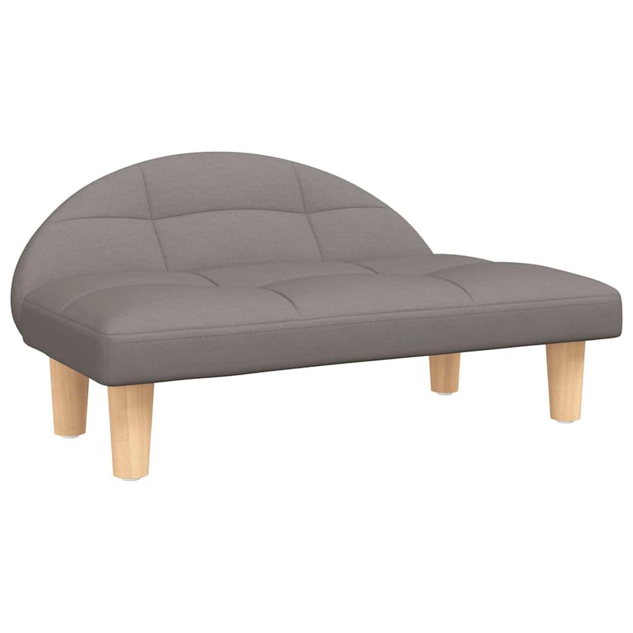 Voir la diapositive 2 : VIDAXL Lit pour chien taupe 70x52x30 cm tissu